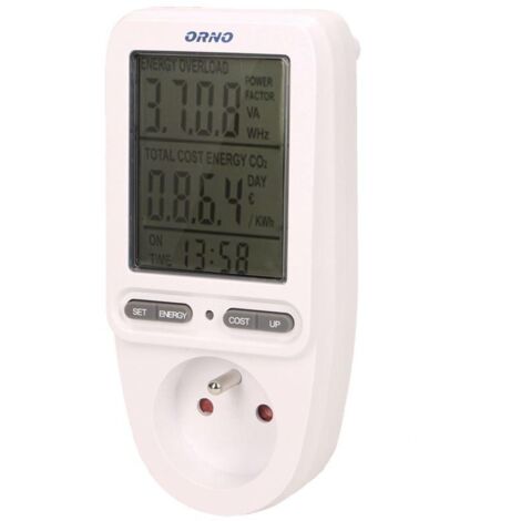 Wattmètre, calculateur d'énergie avec écran LCD OR-WAT-435