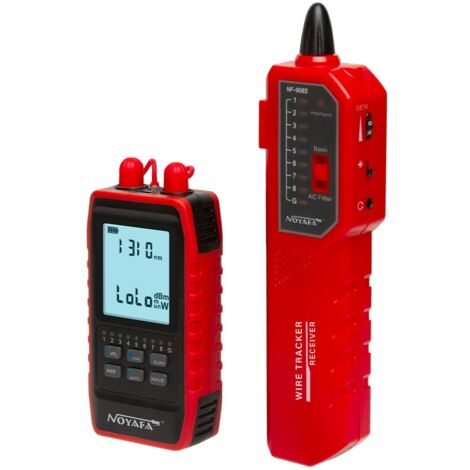 Wattmètre optique, source lumineuse, localisateur visuel de défauts (OPM), testeur de câbles réseau RJ45, détecteur de câbles, testeur de fibre optique (VFL), outil de traçage de câbles NOYAFA NF-908S