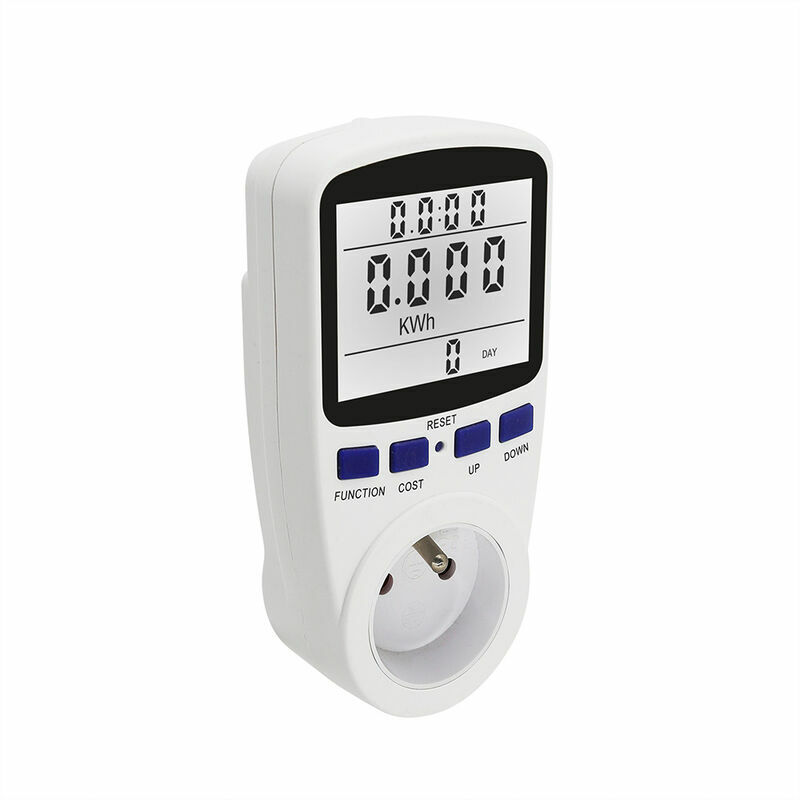 Wattmetre, prise 220V AV, EU, LCD digital, compteur de puissance, energie, kWh, mesure le courant, analyseur