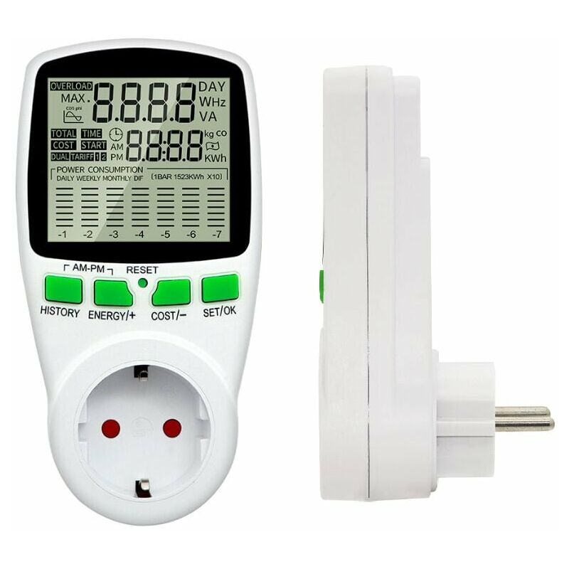Termostato Digitale Con Presa E Sonda - Controllo Temperatura -10°C~60°C Per Riscaldamento/Raffreddamento, Timer, Per Terrari, Incubatrici, Serre
