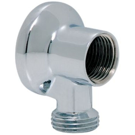 Watts – Applique murale laiton chromé M 1/2' (15/21) – F 1/2' (15/21) pour machine à laver – Filetage plomberie renforcé