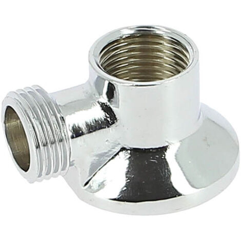 Watts – Applique nue laiton chromé mâle 1/2' – Raccord 1/2' pour installations sanitaires – Joint fibre organique – Traitement chromé durable - 2-Femelle