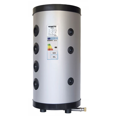 Watts – Ballon échangeur 100L – 4 piquages 2" – Pression max 6 bar – Volume utile 94L – Optimisation efficacité énergétique