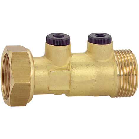 Watts – Clapet antipollution mâle/femelle 26 x 34 mm – Système de purge – Paire pour prévention contamination réseaux d'eau