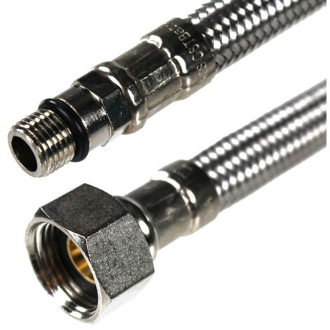 Watts – Flexible sanitaire Femelle 3/8” – Mâle 10 – Longueur 50 cm – Tuyau caoutchouc EPDM – Débit 28L/min à 3 bars