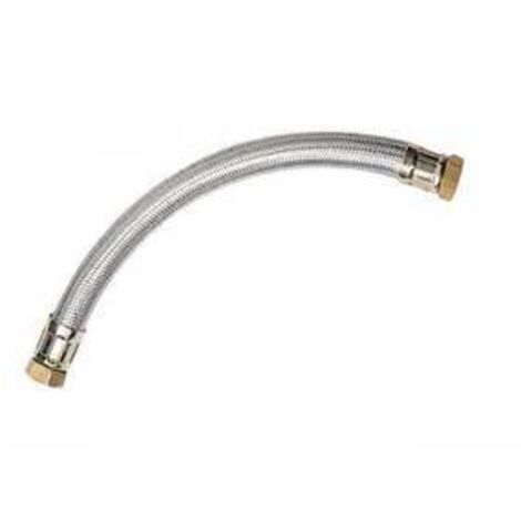 Watts – Flexible sanitaire Inox Ø19mm – Femelle/Femelle 3/4' (20/27) – Longueur 1m – Pression max 10 bars – Débit 120L/min à 3 bars