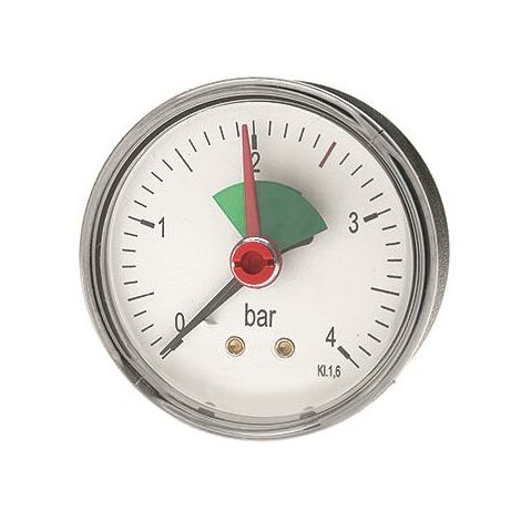 Heizungsmanometer 0-4 bar 1/2 radial 80 mm