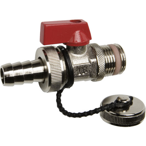 WATTS KFE-Kugelhahn 1/2" vern., kompl. m. Kappe, Kette, Verschraubung, selbstd.