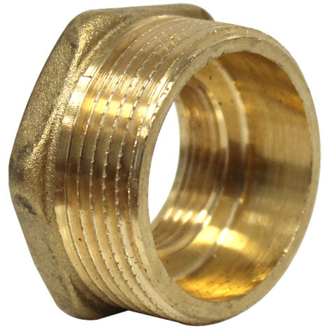 Watts – Raccord laiton mamelon réduit mâle/femelle 1'1/4-3/4' (33/42-20/27) – Pour installation sanitaire et chauffage – Étanchéité fiable