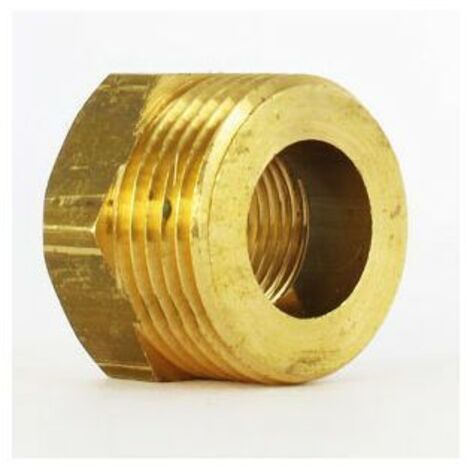Watts – Raccord laiton réduit mâle/femelle 3/8'-1/4' – Filetage plomberie – Dimensions 12/17-8/13 – Pour installations sanitaires