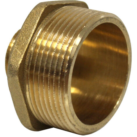 Watts – Raccord laiton réduit mâle/mâle 1'1/2-3/4' – Filetage plomberie – Pour installations sanitaires – Étanchéité optimale avec ruban téflon