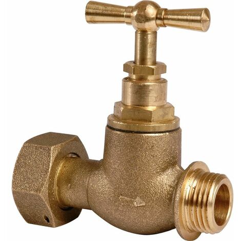 Watts – Robinet d'arrêt après compteur d'eau mâle 3/4' – Écrou 3/4' – Pour systèmes de plomberie domestiques et commerciaux