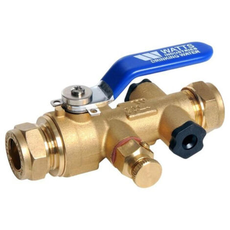 Watts serie ea vanne d'arrêt cc 15 mm de base avec kit de poignée