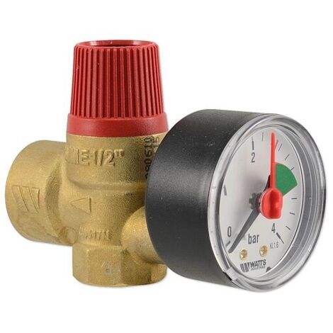 WATTS Sicherheitsventil 1/2'' - 2,5 bar - bis 110°C - Auslass 3/4'' IG - 0215725