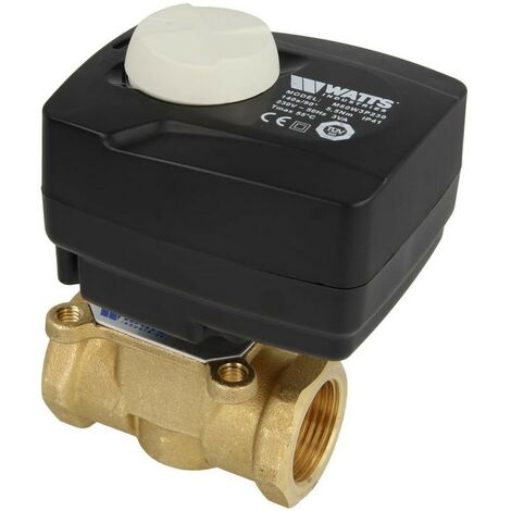 Watts Vanne mélangeuse 3 voies 1 1/4''+ servomoteur laiton V3GB 32 Kvs 18,0