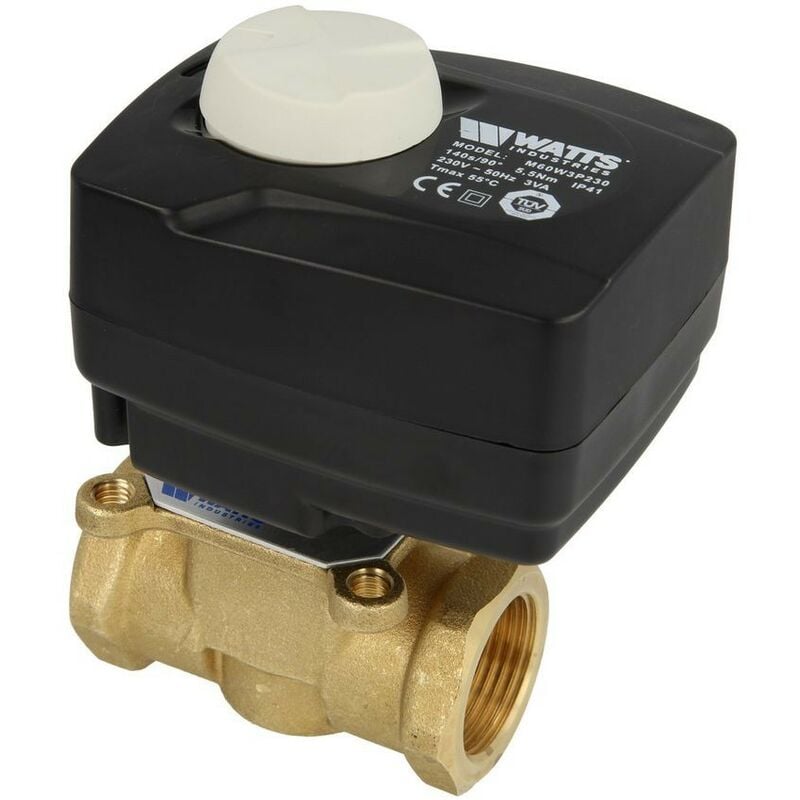Watts Vanne mélangeuse 3 voies 3/4''+ servomoteur laiton V3GB 20 Kvs 4,0