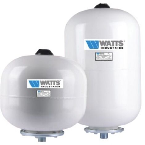 Watts – Vase d'expansion sanitaire 12L – Vessie interchangeable EPDM – Raccordement 3/4" Mâle – Pression maxi 10 bar – Montage facile