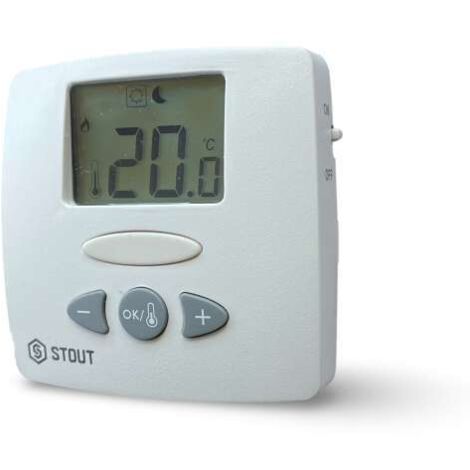 Watts WFHT-LCD Elektronischer Raumthermostat Triac geräuschlos 230V ANC/ANO 10021111