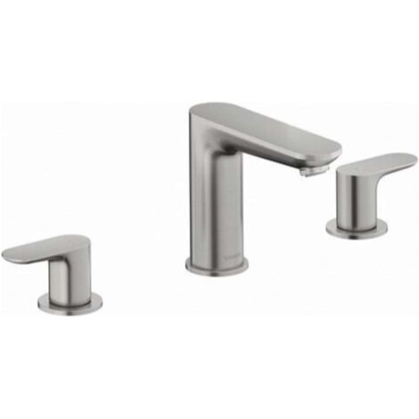 Wave Duravit, robinetterie de lavabo à 3 trous, saillie 129 mm,