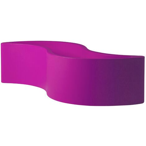Wave Pot  Fucsia dolce Vaso decorativo in polietilene originale Slide colorato giardino di design esterno interno bar ristorante hotel
