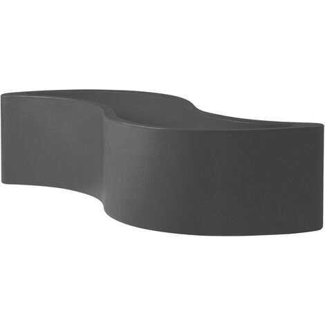Wave Pot Grigio elefante Vaso decorativo in polietilene originale Slide colorato giardino di design esterno interno bar ristorante hotel