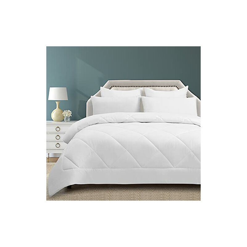 

Wavve Edredón Nórdico Relleno de Fibra 300gr/m², 240x260cm, para Cama 180, Suave, Transpirable, Antiácaro para Otoño e Invierno, Blanco