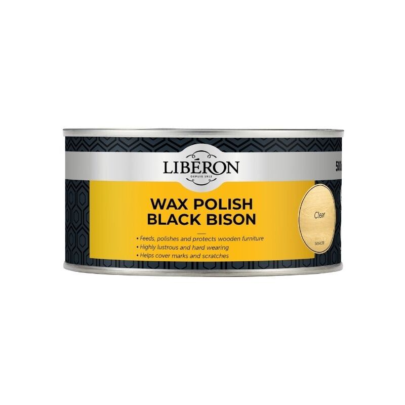 Liberon - Wax Polish Black Bison Paste - Neutral - 500ml