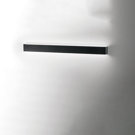 Way Applique LED 36W 3240LM 3000K in alluminio verniciato nero 110cm