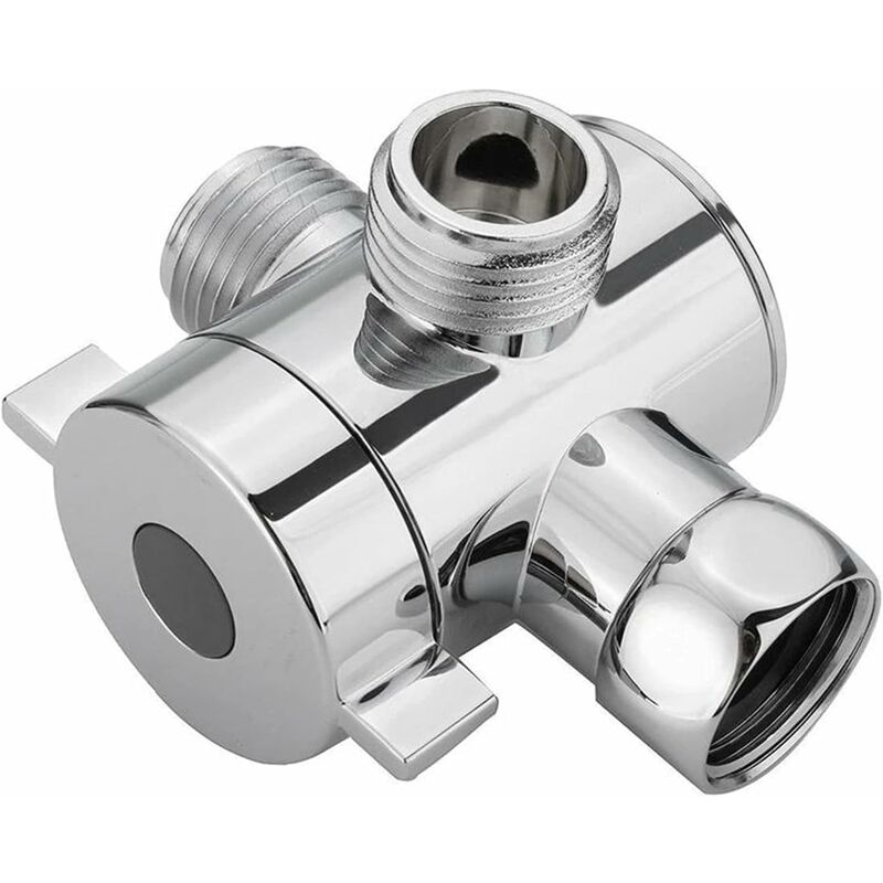 Way Diverter Valve G1/2' Shower Head with a Shut-Off Valve Diverter Valve Shower Adapter Diverter Valve Shower System Replacement Part for Toilet,