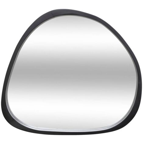 Wayne Spiegel 63x57 cm schwarz modernes Design MDF-Platte