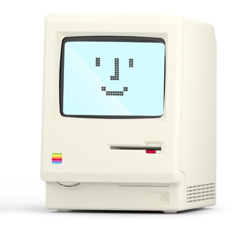 WB-8 Sveglia Digitale Pixel retrò, Orologio Stile Computer Vintage 1984 con Schermo LCD Pixelato, 5 Modalità, Regolatore di Luce, con Floppy Disk - Regalo Nostalgico Camera da Letto per Giochi da Uffi