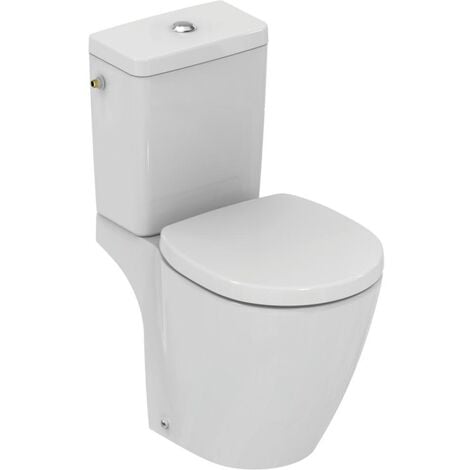 WC à poser angle Ideal Standard Connect space avec abattant, Sans nettoyant