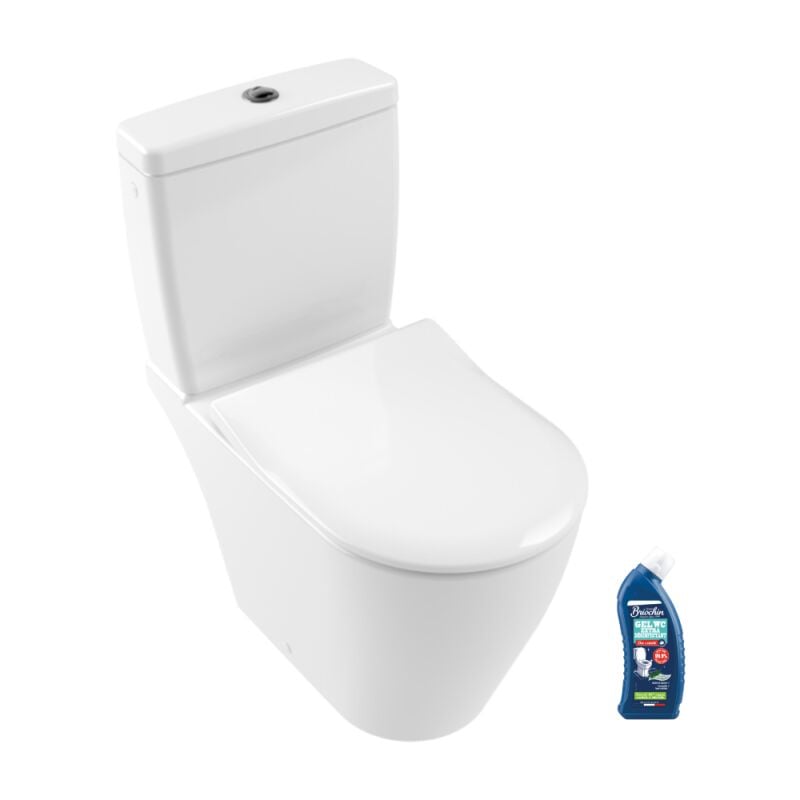 Villeroy&boch - wc à poser sans bride villeroy et boch Avento avec abattant + nettoyant