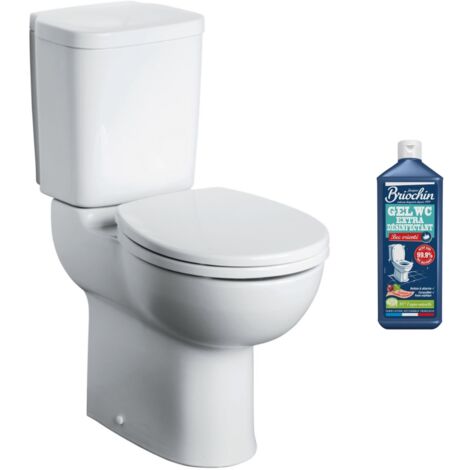 PORCHER - Abattant thermodur pour WC suspendus MATURA, GARDA, SOLFEGE et  KHEOPS2 charnières inox fixes, fixation rapide, blanc réf. P504201
