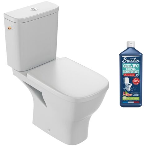 WC à poser sans bride Jacob Delafon Struktura + abattant + nettoyant