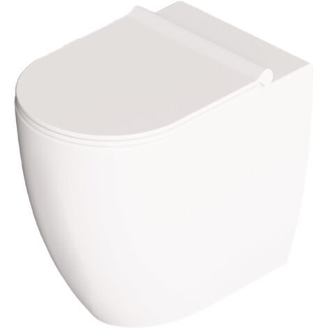 Wc a Terra Senza Brida Alice Ceramica "Form" Bianco Lucido
