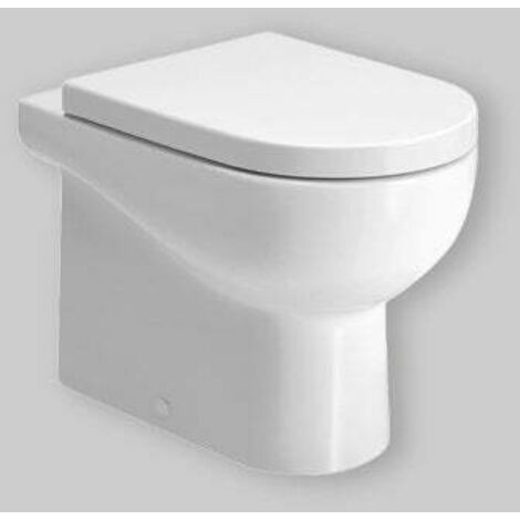 Wc a Terra Senza Brida Azzurra Ceramica "Nuvola" Bianco Lucido