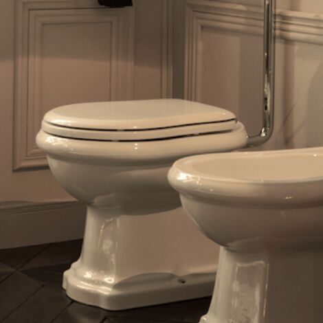 Wc a Terra Tradizionale Kerasan "Retro" Bianco Lucido