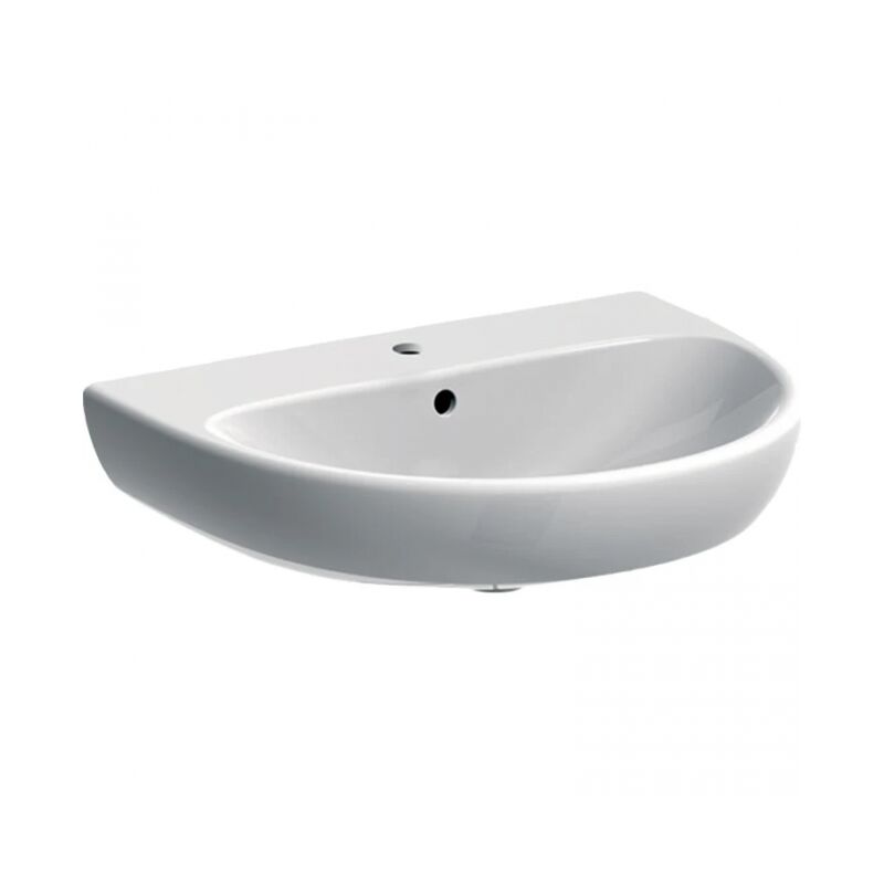 Lavabo 60x53.5 cm blanc brillant Geberit Selnova - Senza colonna