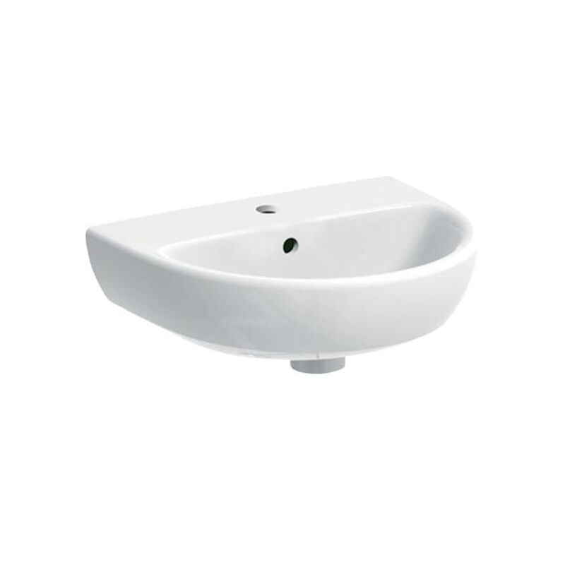 Selnova - Lave-mains 450x370 mm, avec un trou de robinetterie, avec trop-plein, blanc 500.324.01.7 - Geberit