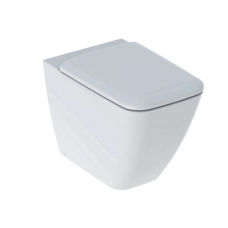 Cuvette au sol 36x56 cm blanc brillant - Geberit Rimfree Icon Square