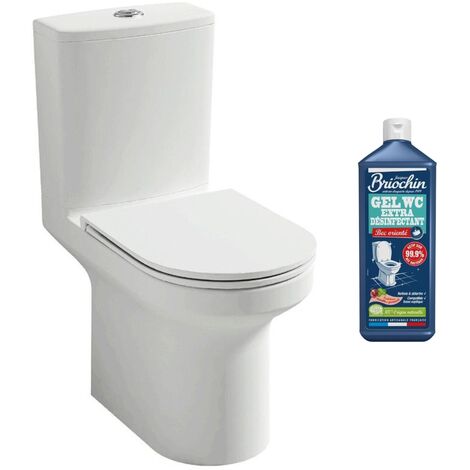 WC au sol sans bride JACOB DELAFON Elite + abattant extraplat + nettoyant