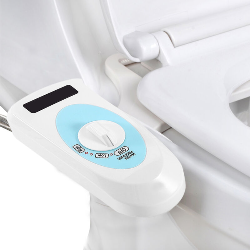 Bidet de WC - Nettoyage intime - Bidet - Pression d'eau réglable - Eau froide avec spray d'eau douce et buse autonettoyante