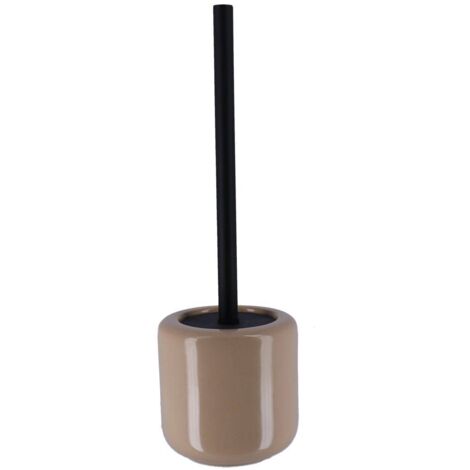 Wc-bürste aus lackiertem sandstein - beige - Tendance