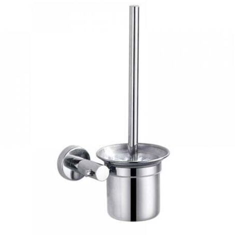 WC-Bürste mit Halter, Toilettenbürsten-Set, Edelstahl-Toilettenbürste, 32cm