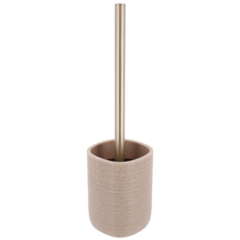 Wc bürste strie polyresin - beige - Tendance
