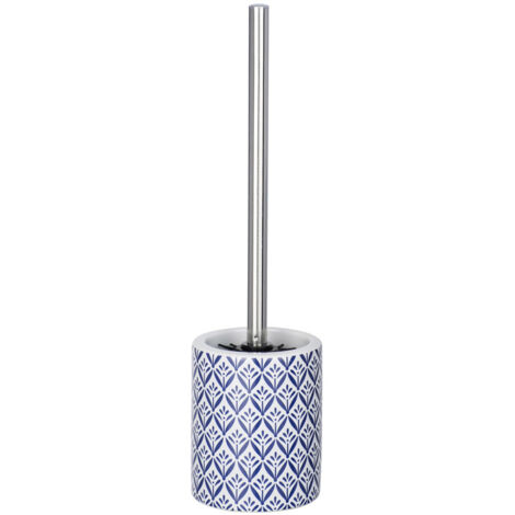 WC-Bürste und Keramikbehälter mit mediterranem Design, elegantes Badgarnitur LORCA - WENKO