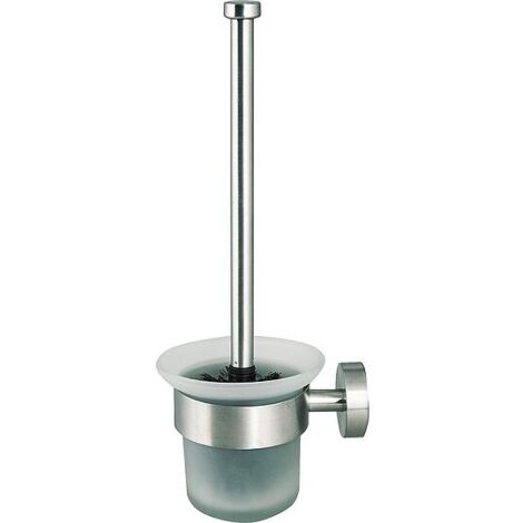 WC Bürstengarnitur Axial mit Wandhalter, Edelstahl matt