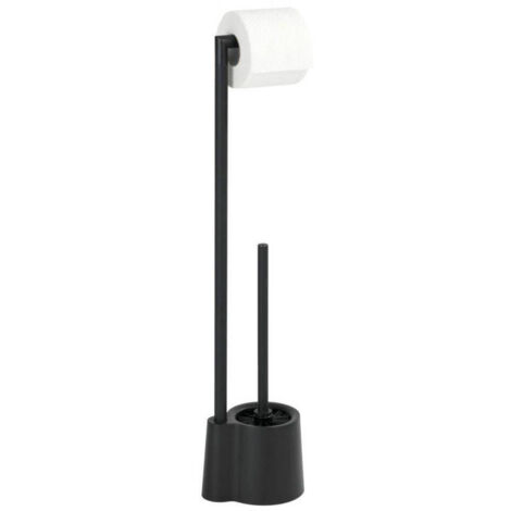 WC Bürstenständer und Toilettenpapier AVOLA BLACK, Wenko
