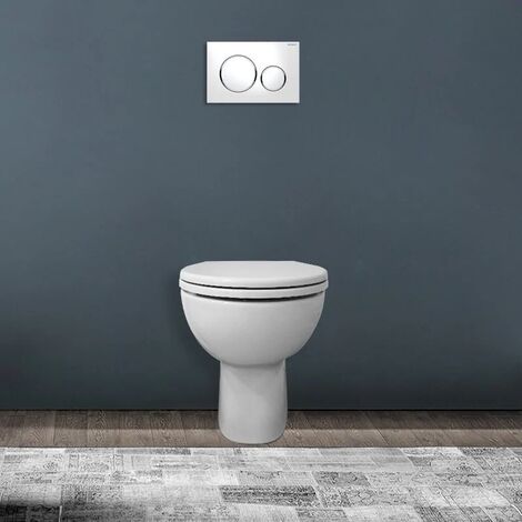 Wc Colibri 2 Bianco a terra Pozzi Ginori art. 63300 Coprivaso incluso